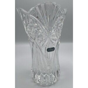 J.G. Durand Vincennes Ornate Etched Crystal Vase Made in France With Box
